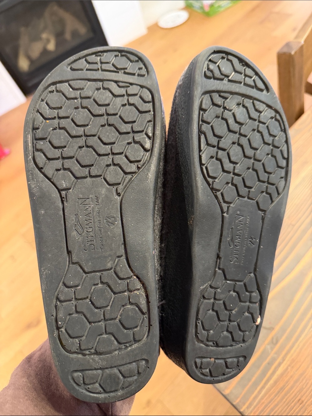Stegmann Gray Slip-On Comfort Shoes - Picture 3 of 5